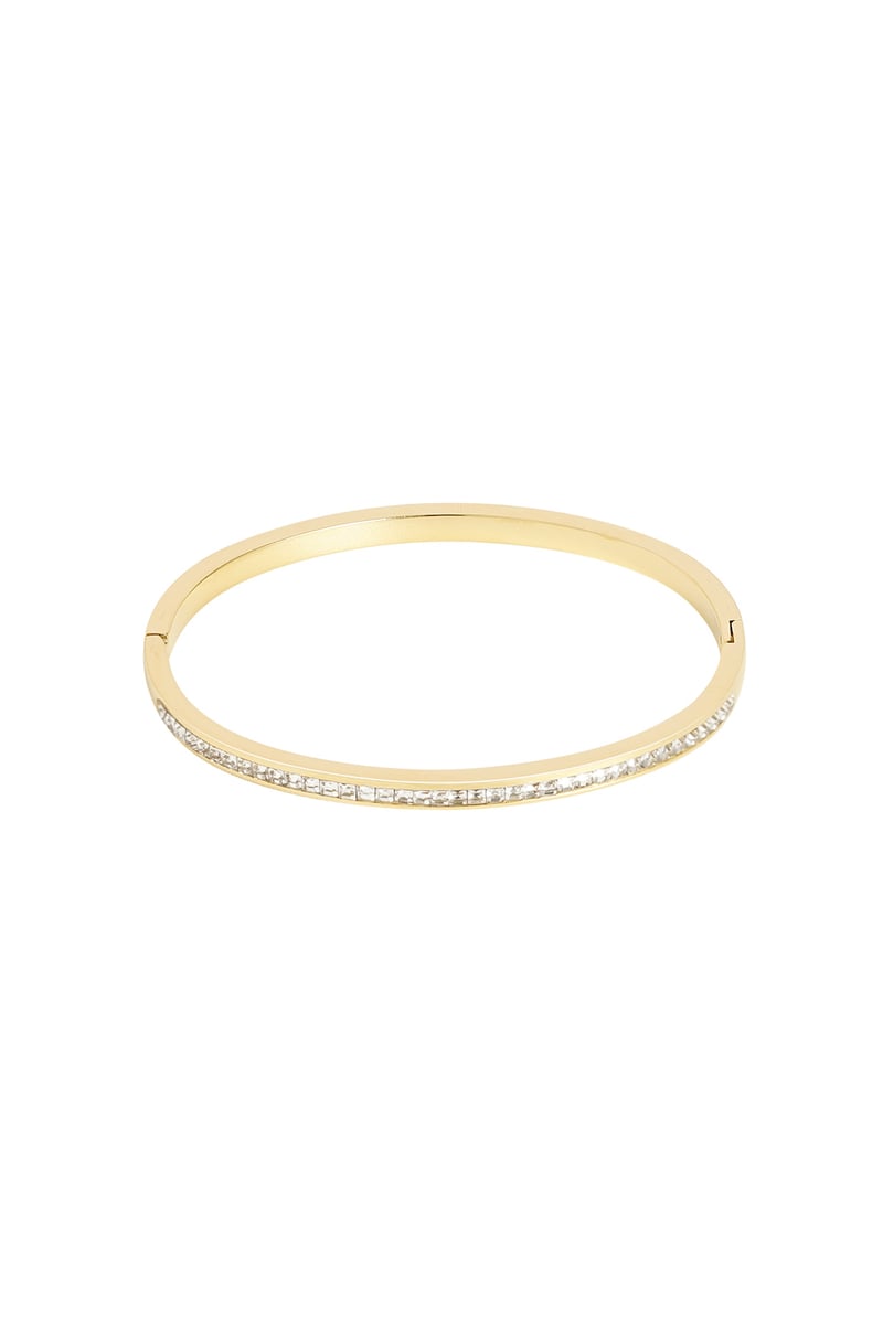 Slave bracelet thin stones - pink
