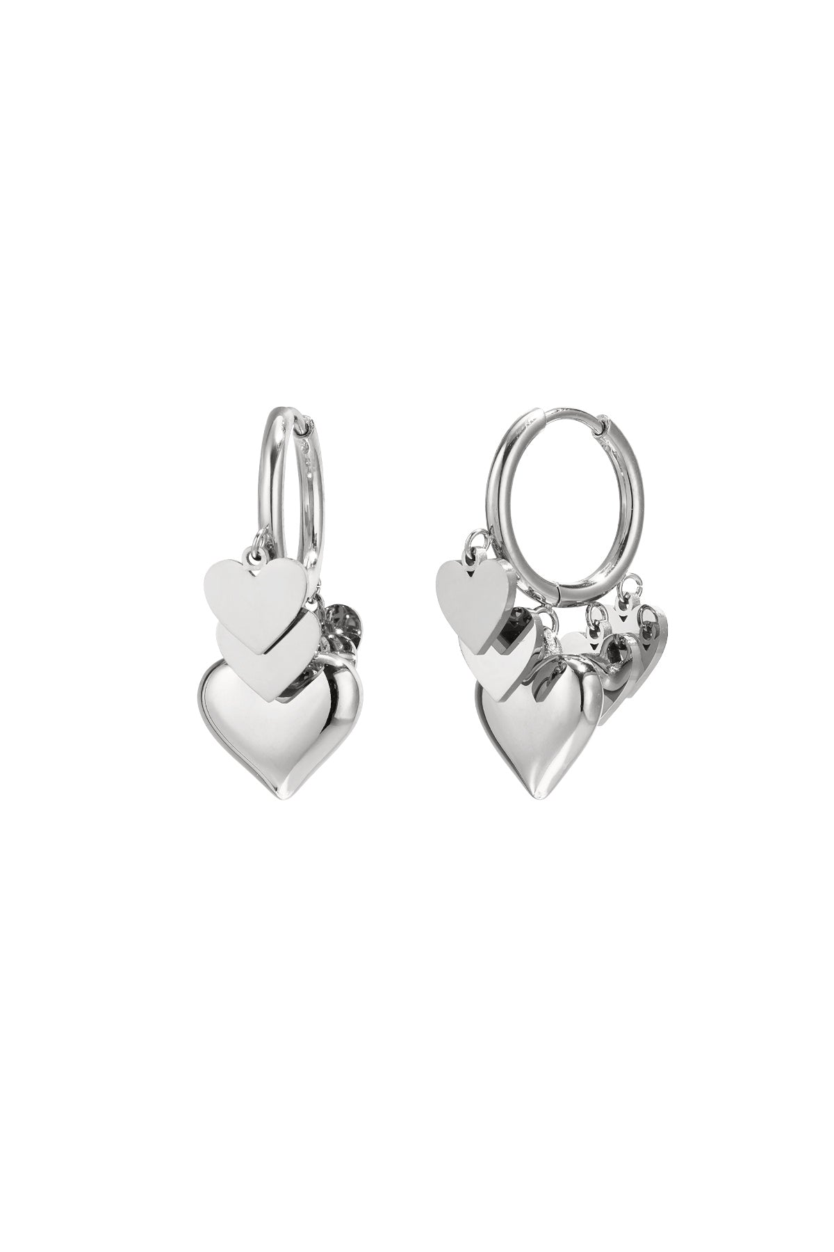 Heart Ohrringe Edelstahl