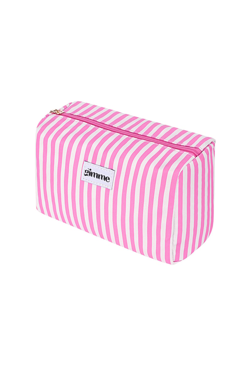 Kosmetiktasche Streifen - Pink