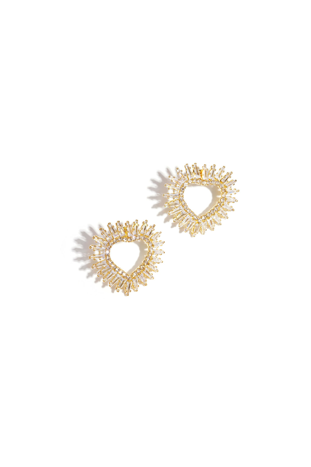 Kupfer Ohrstecker Herz Elegante Weihnachten Luxuriöse Serie Damenschmuck