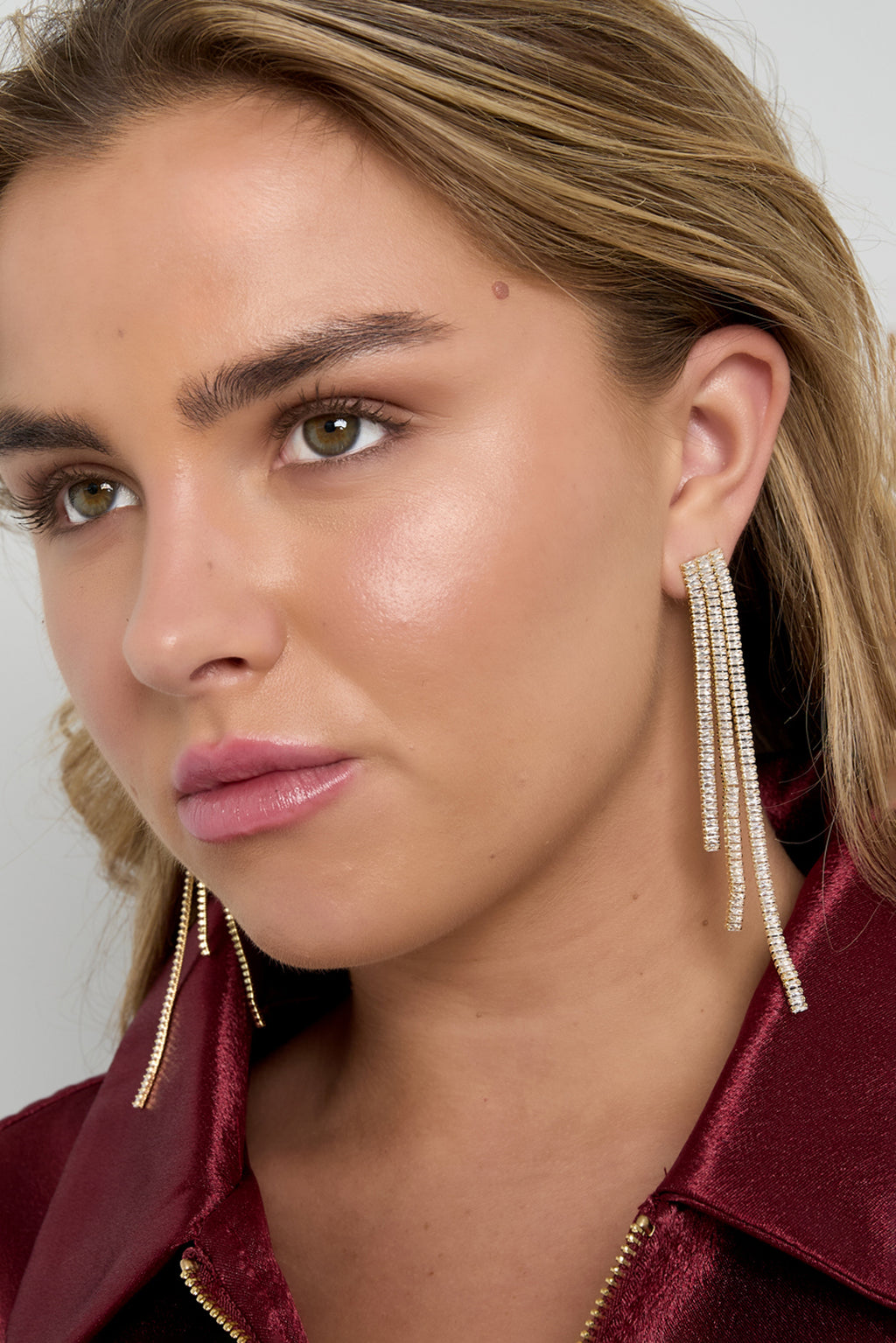 Kupfer Baumeln Ohrringe Geometrische Elegante Weihnachten Luxuriöse Serie frauen schmuck
