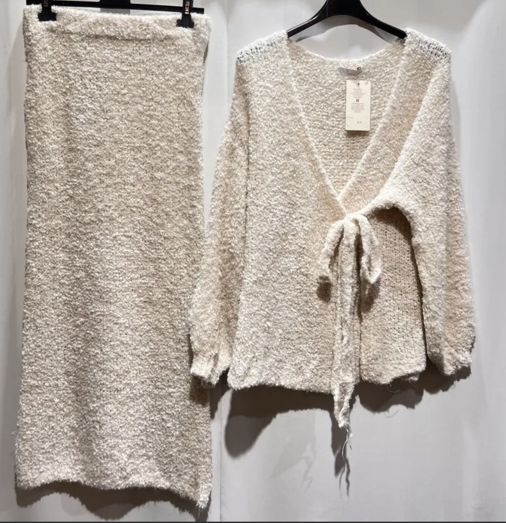 Wickelcardigan mit Rockset - Made in Italy Onesize
