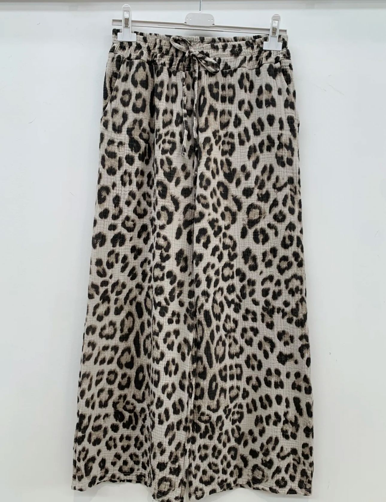 Leoparden Hose - Made in Italy 100% Baumwolle Onesize