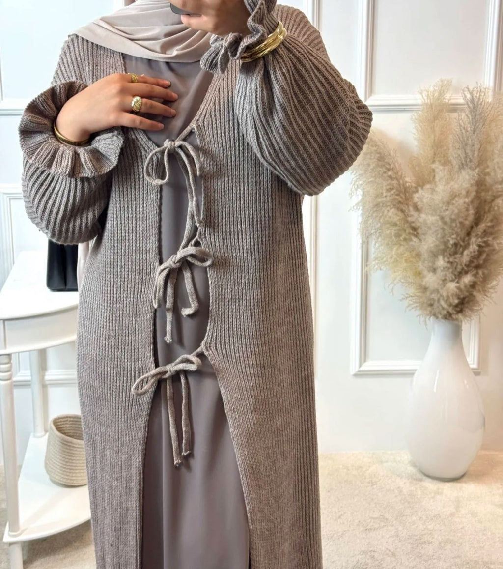 VELO Cardigan mit Schleifen - Made in Italy