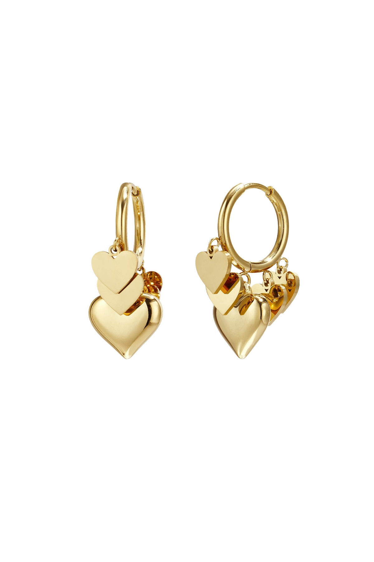 Heart Ohrringe Edelstahl