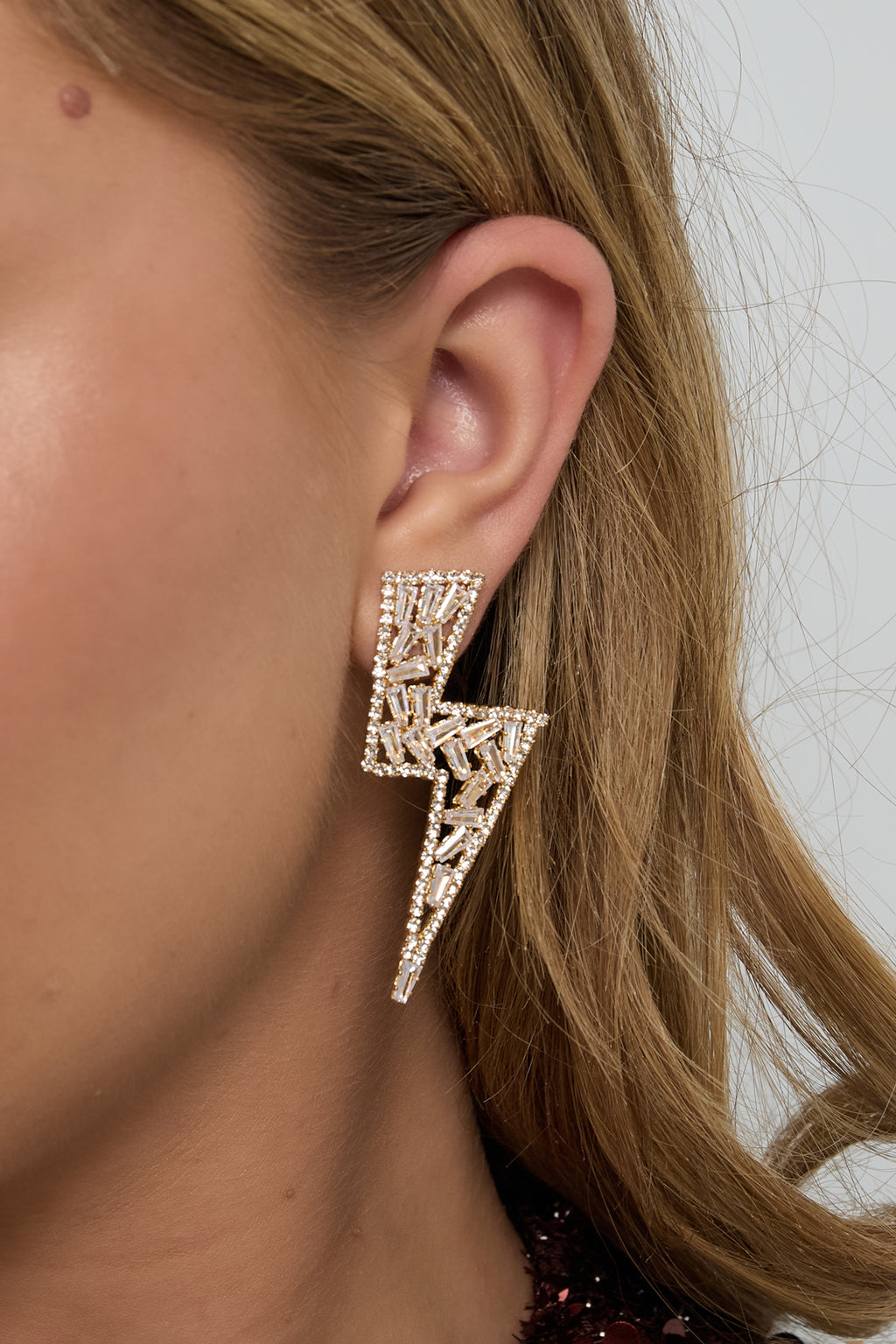 Kupfer Ohrstecker Geometrische Elegante Weihnachten Luxuriöse Serie Damenschmuck