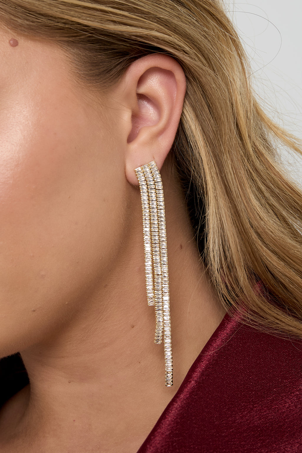 Kupfer Baumeln Ohrringe Geometrische Elegante Weihnachten Luxuriöse Serie frauen schmuck