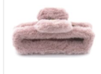 Fluffy Faux Fur Shopper Rosa